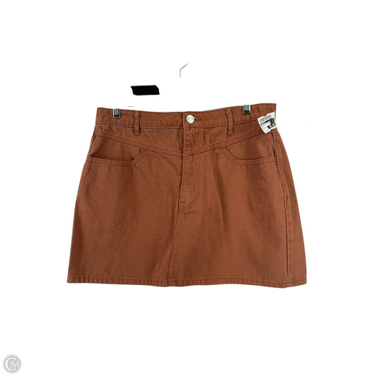 Skirt Mini & Short By Forever 21 In Brown, Size: L