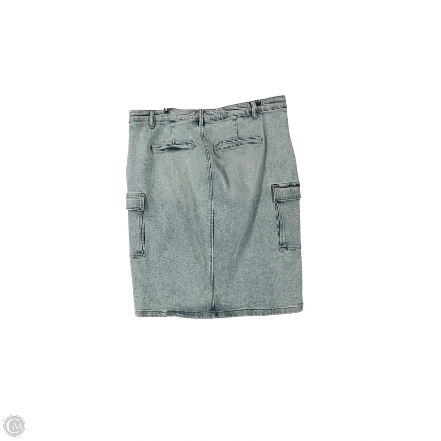 Skirt Midi By Risen In Blue Denim, Size: 3x