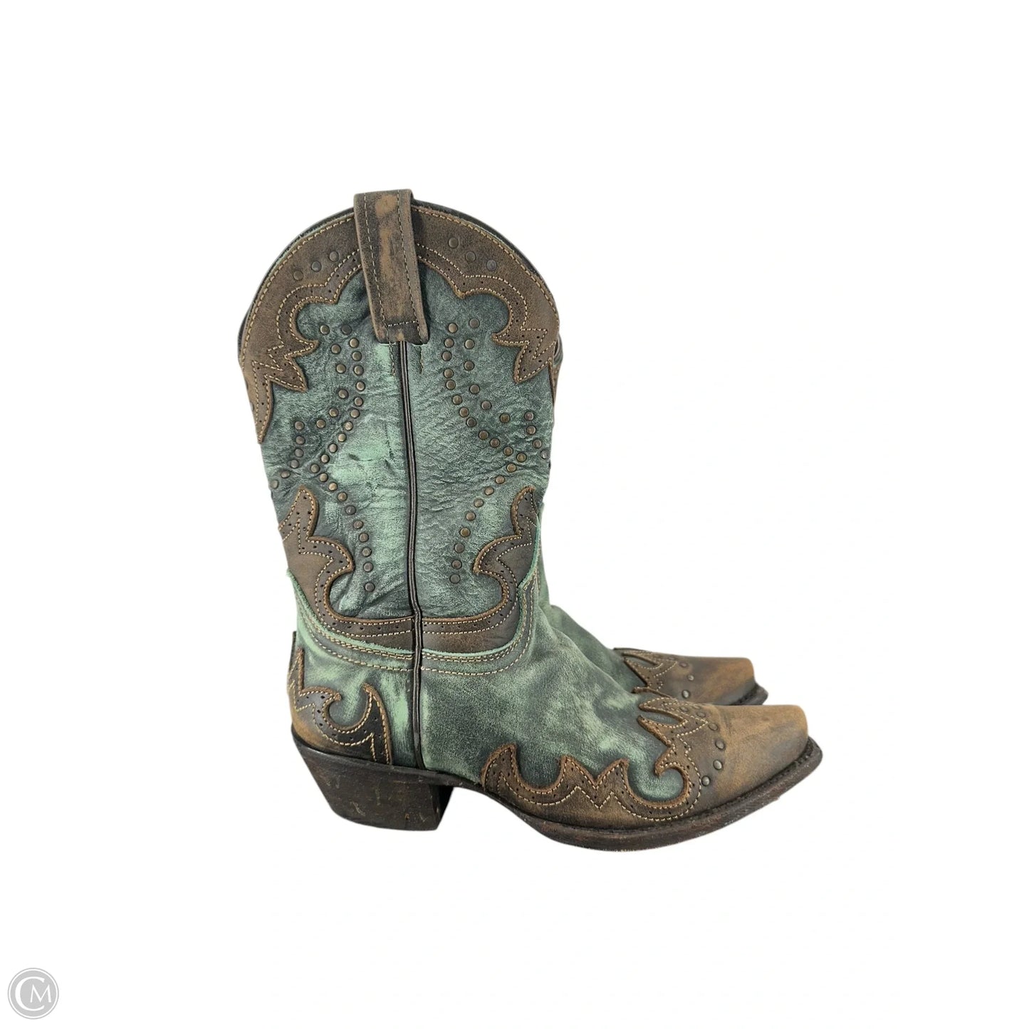 Boots Western By Clothes Mentor In Teal, Size: 8