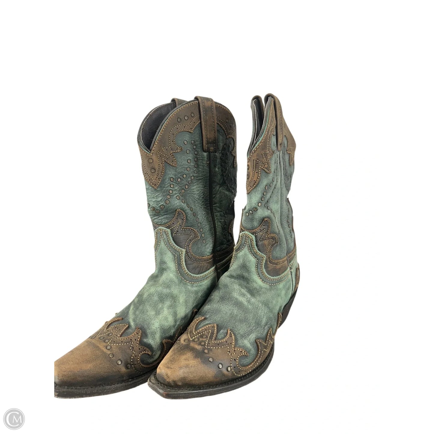 Boots Western By Clothes Mentor In Teal, Size: 8