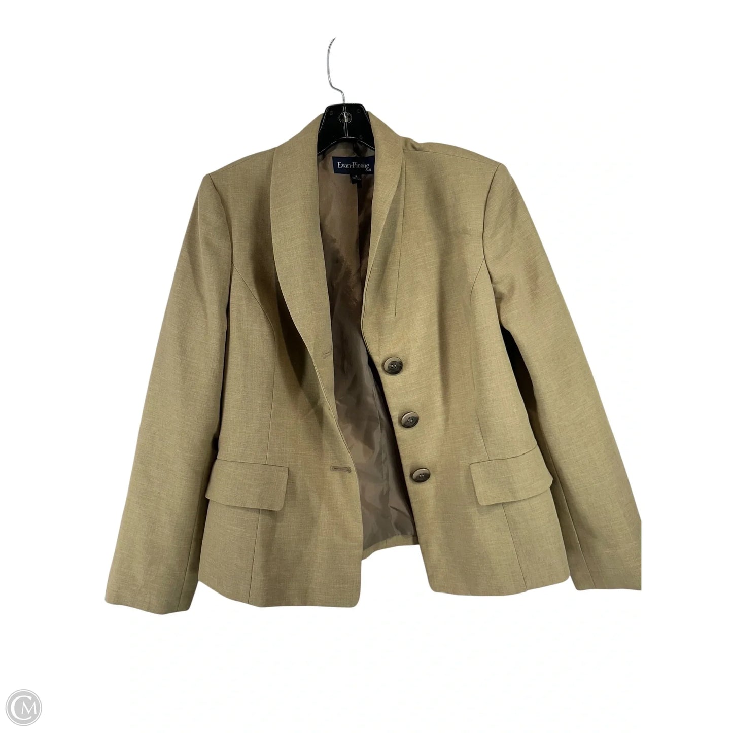 Blazer By Evan-picone In Cream, Size: 12