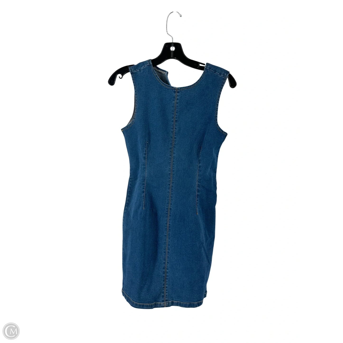 Dress Casual Midi By Forever 21 In Blue Denim, Size: M
