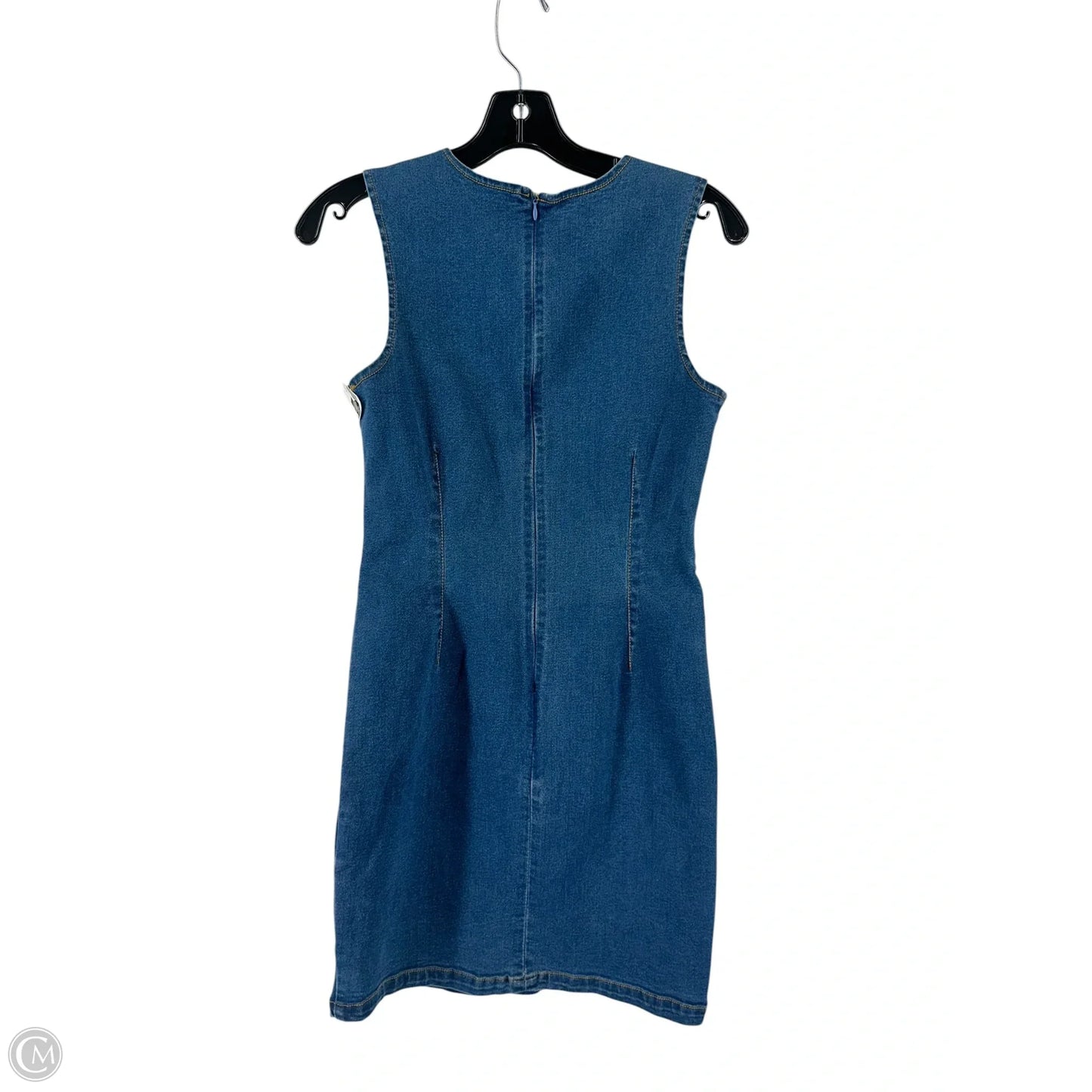 Dress Casual Midi By Forever 21 In Blue Denim, Size: M