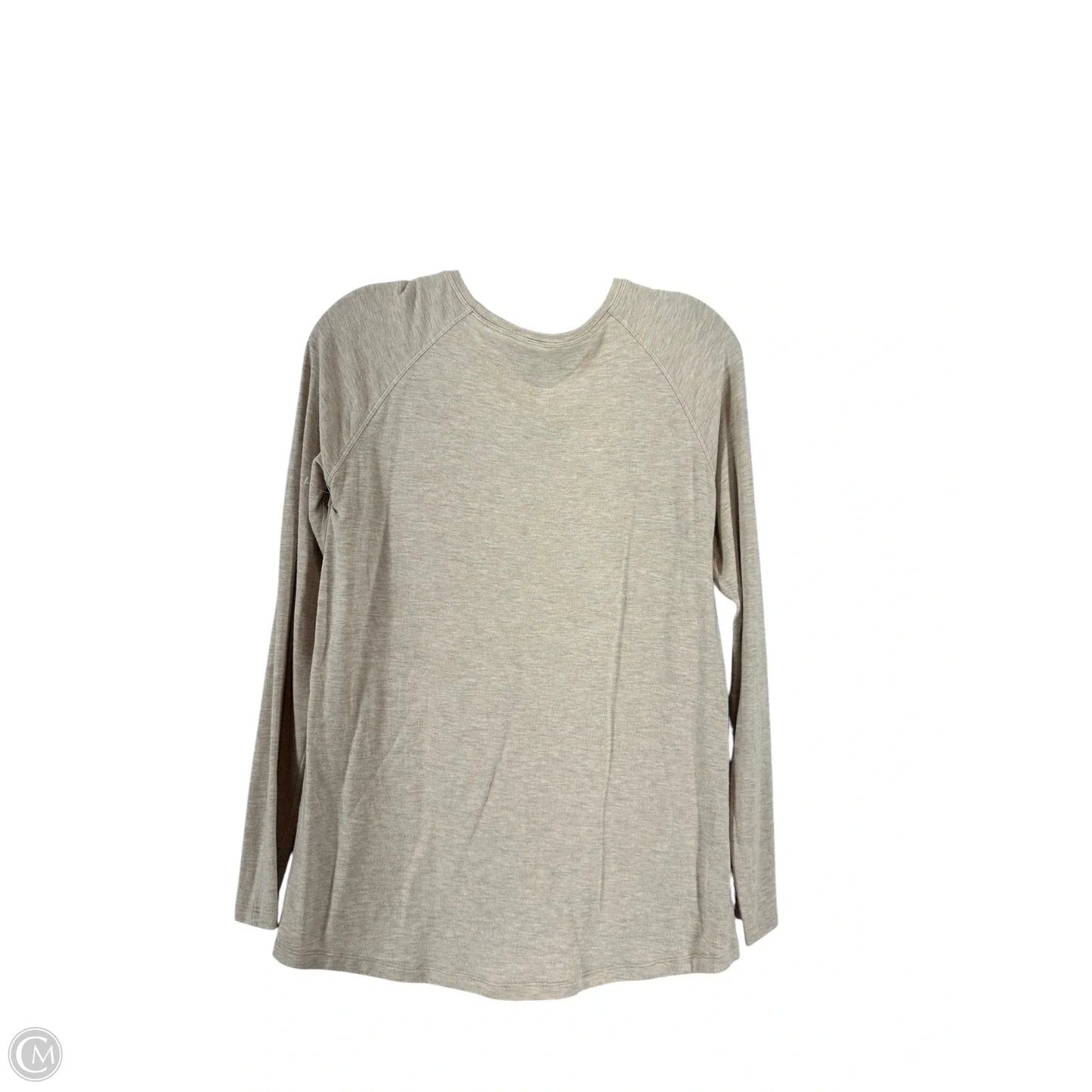 Top Long Sleeve By Lululemon In Cream, Size: 4
