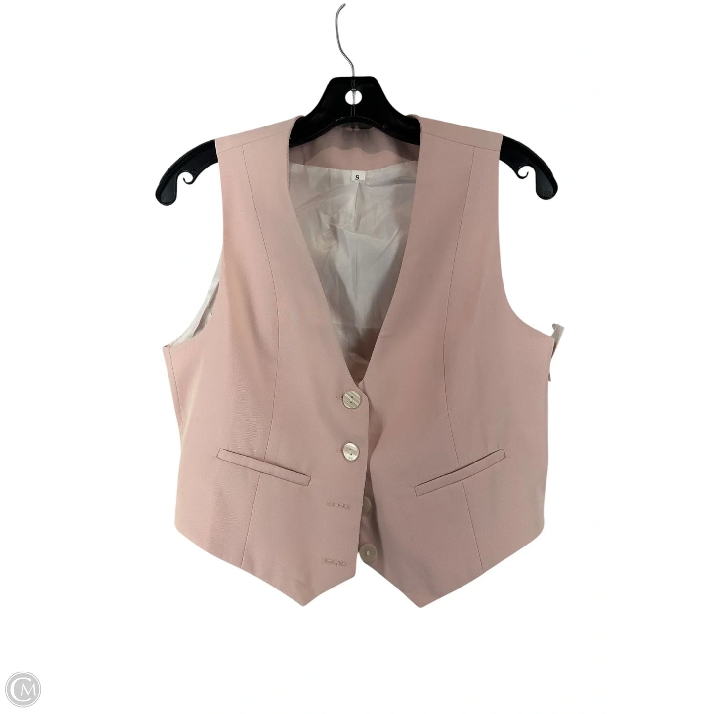 Vest Other By Clothes Mentor In Pink, Size: S