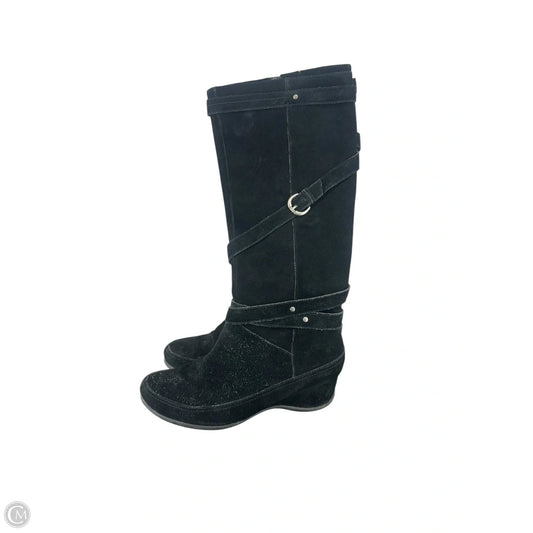 Boots Knee Flats By Me Too In Black, Size: 8.5