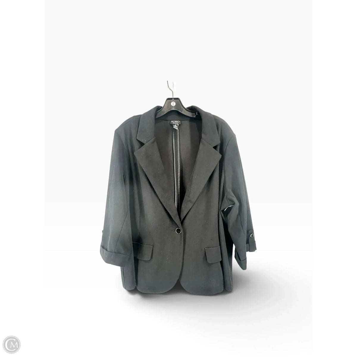 Blazer By Soho Apparel In Black, Size: 3x