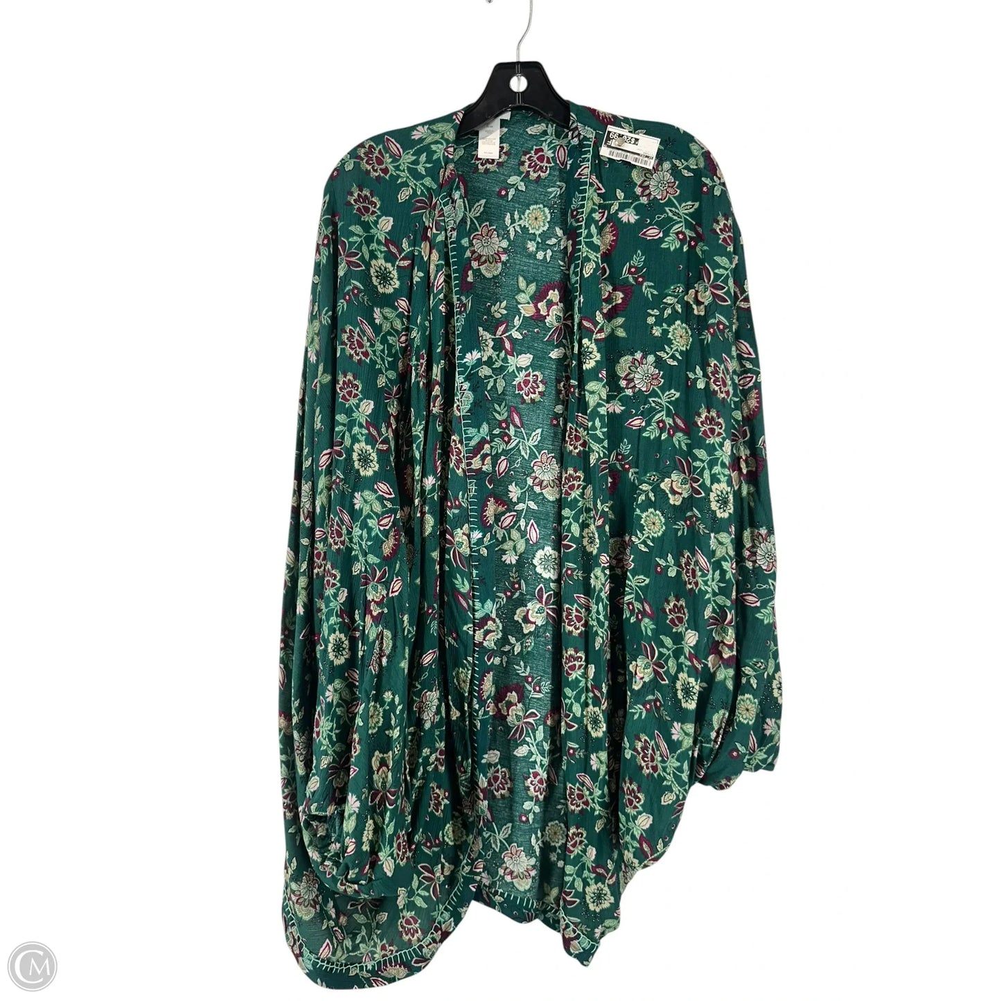 Kimono By J. Jill In Floral Print, Size: Xl