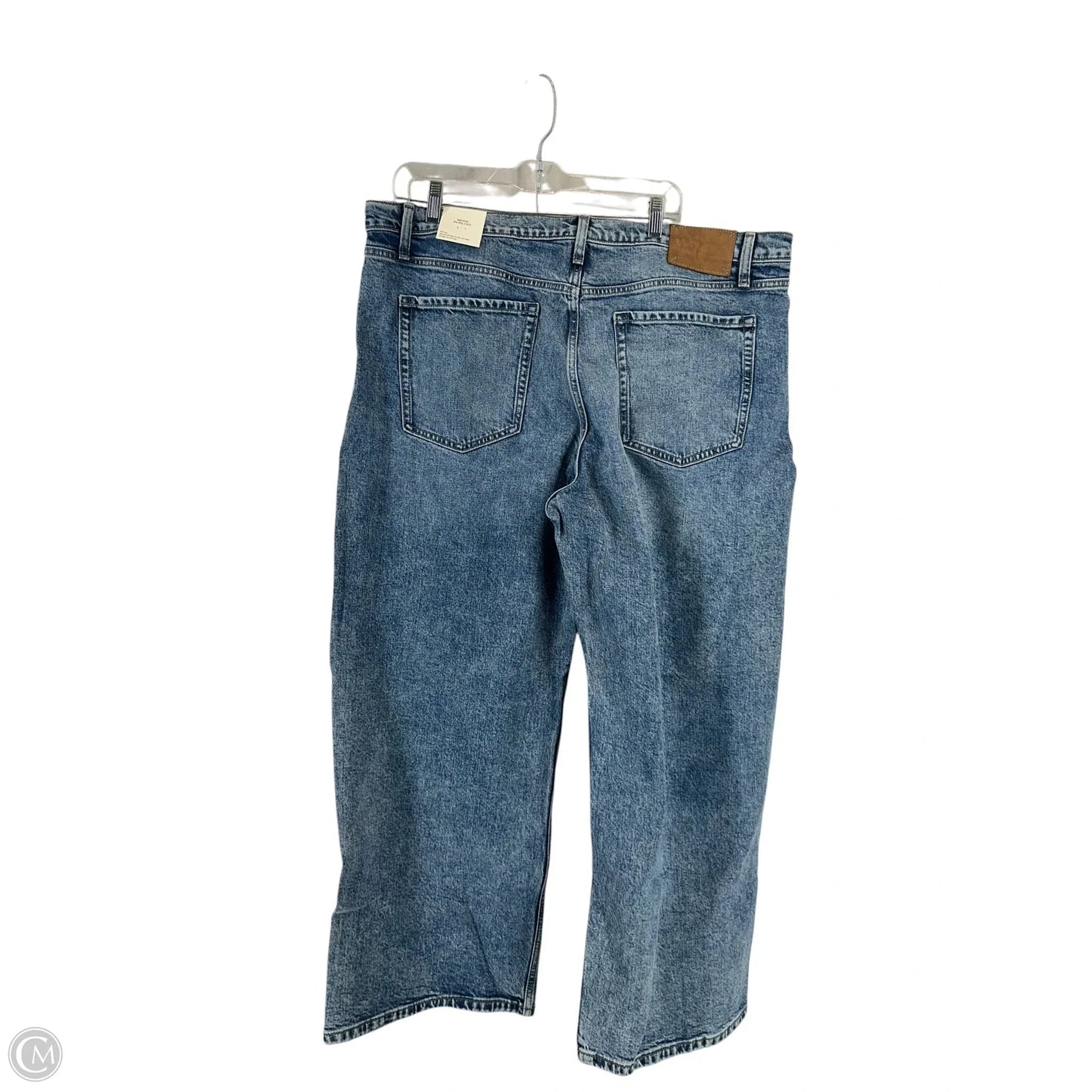 Jeans Straight By Banana Republic In Blue Denim, Size: 16