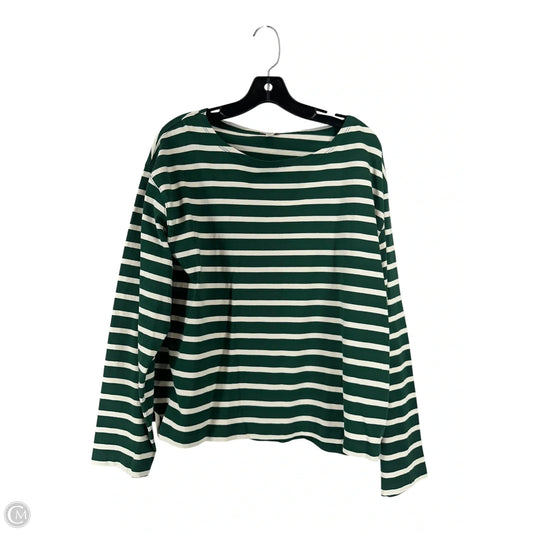 Top Long Sleeve By J. Crew In Green, Size: Xl