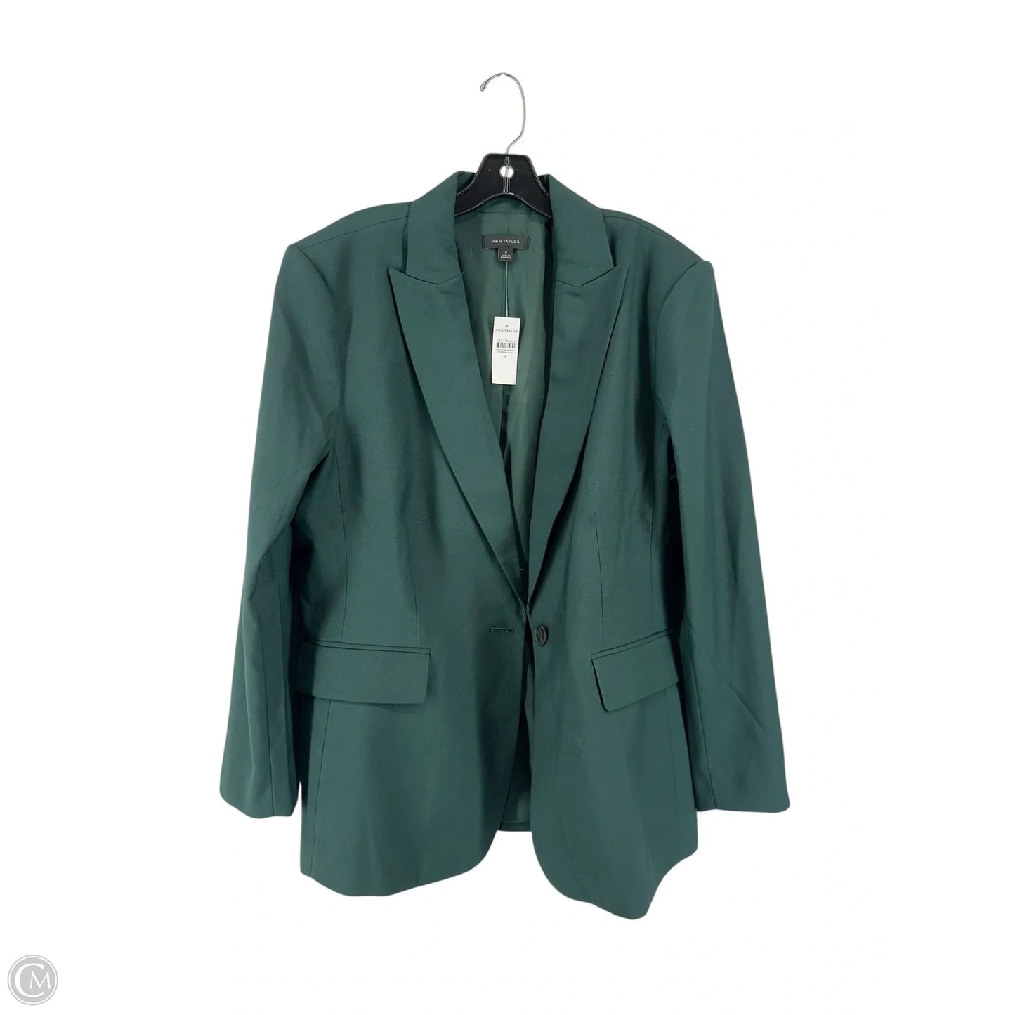 Blazer By Ann Taylor In Green, Size: 18