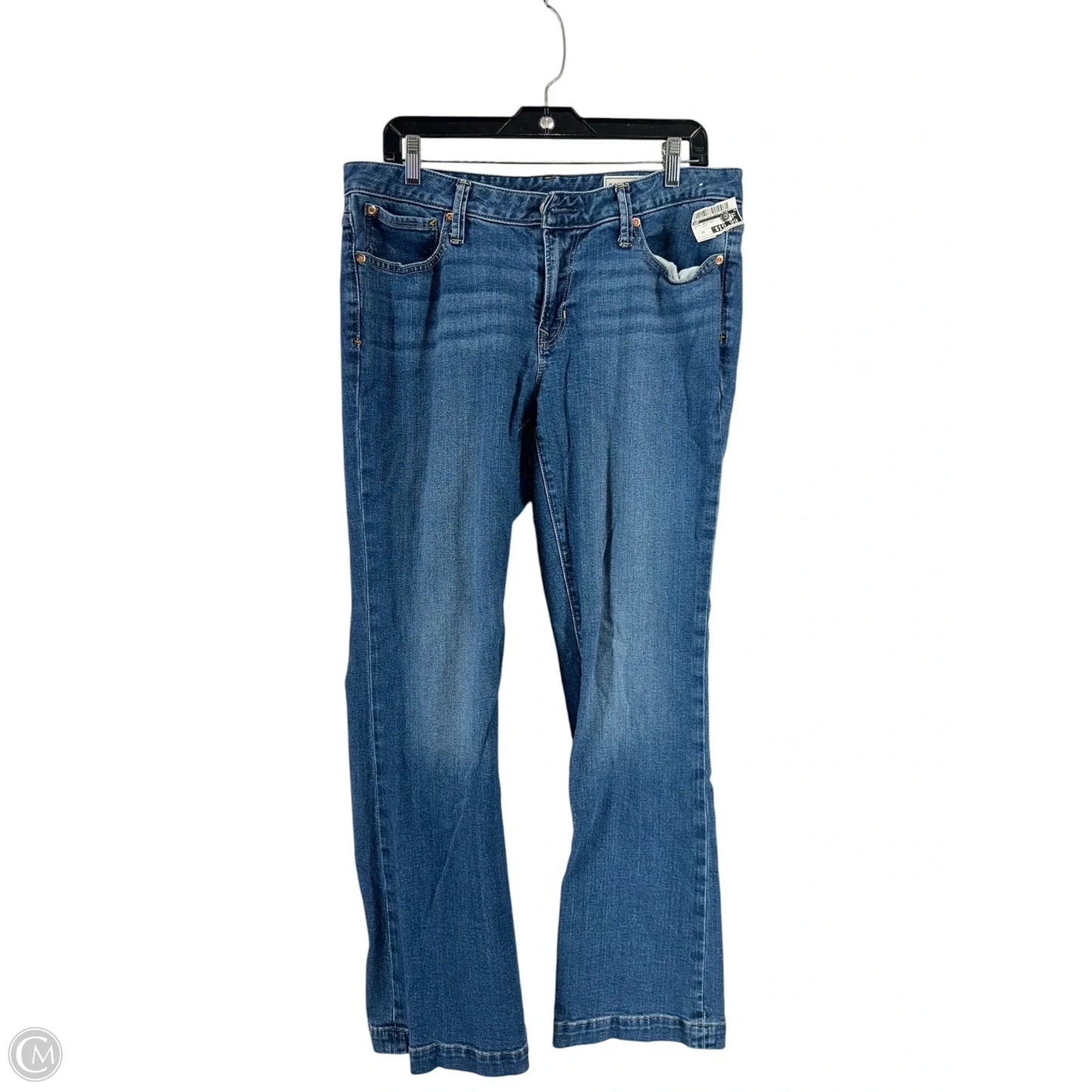 Jeans Boot Cut By Gap In Blue Denim, Size: 14