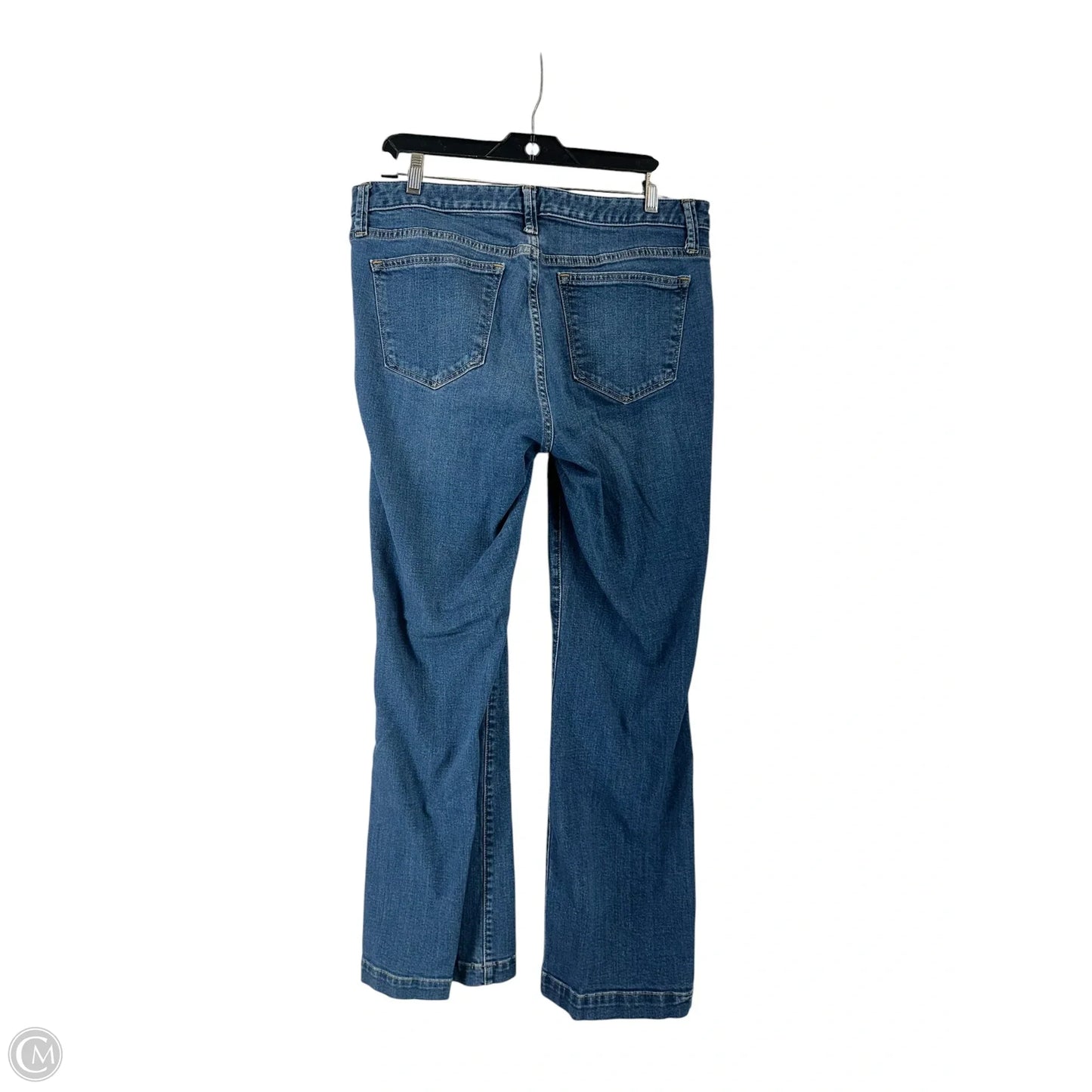Jeans Boot Cut By Gap In Blue Denim, Size: 14