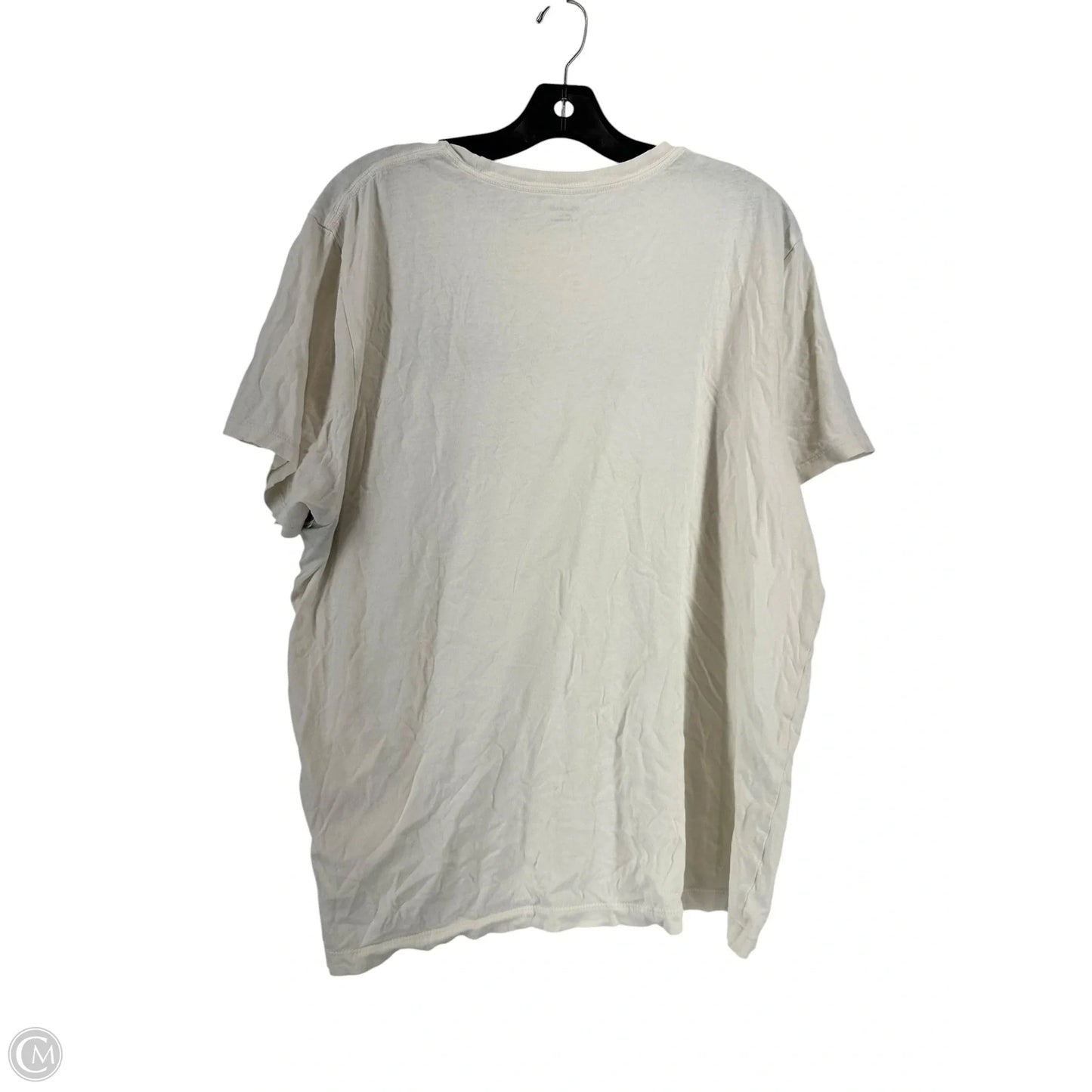 Top Short Sleeve By Madewell In White, Size: L