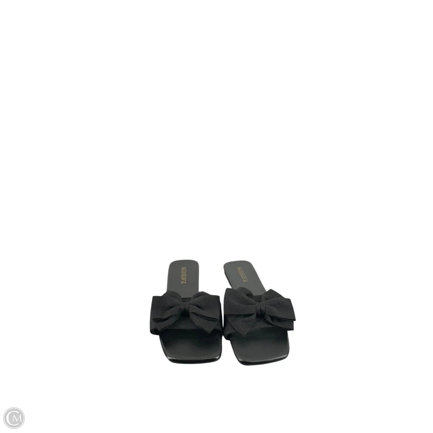 Sandals Flats By Clothes Mentor In Black, Size: 8