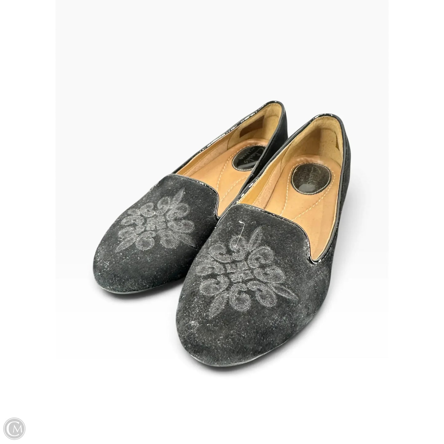 Shoes Flats By Clarks In Black, Size: 5.5