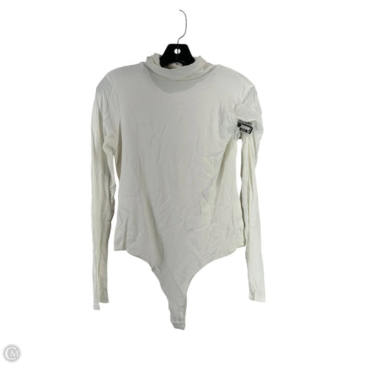 Top Long Sleeve By Nordstrom In Cream, Size: Xl
