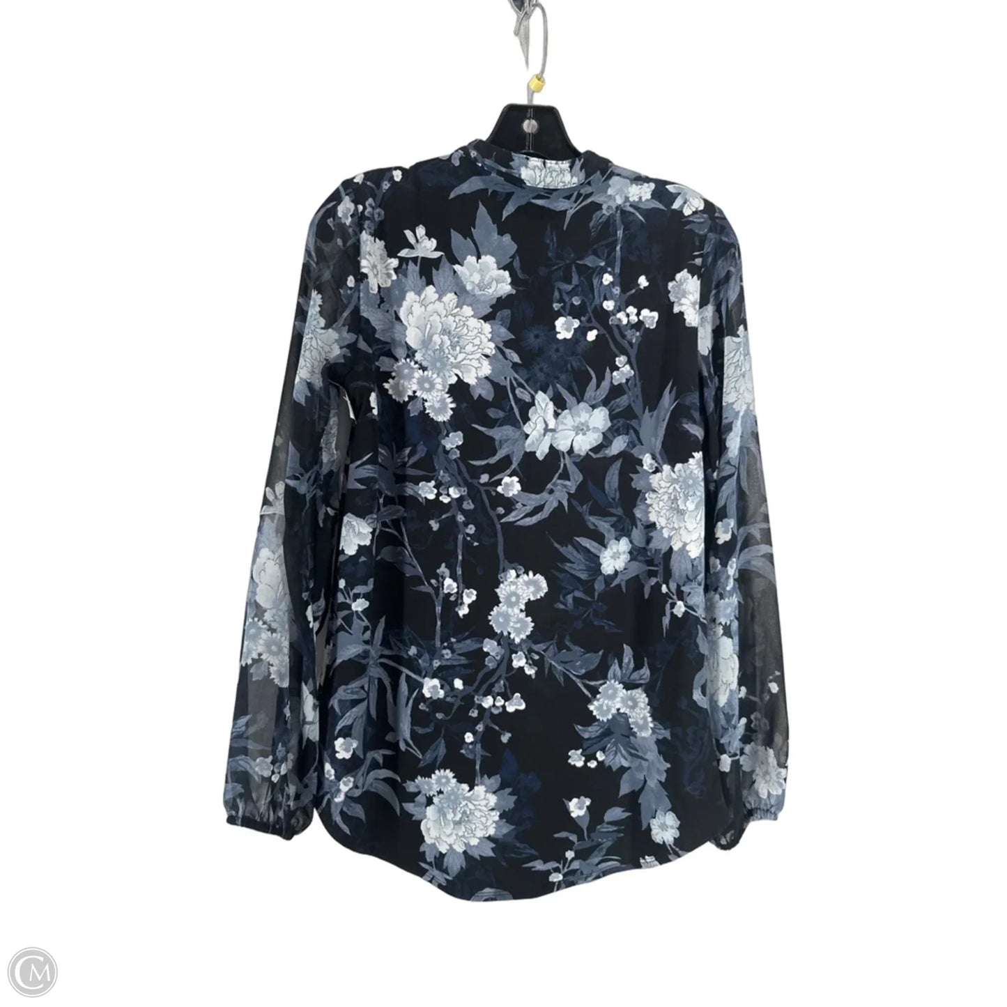 Top Long Sleeve By White House Black Market In Floral Print, Size: Xs