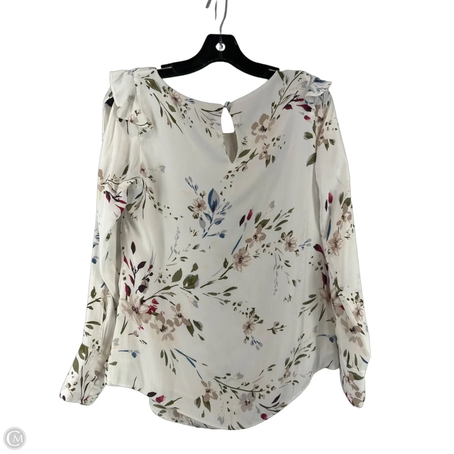 Top Long Sleeve By White House Black Market In White, Size: 4