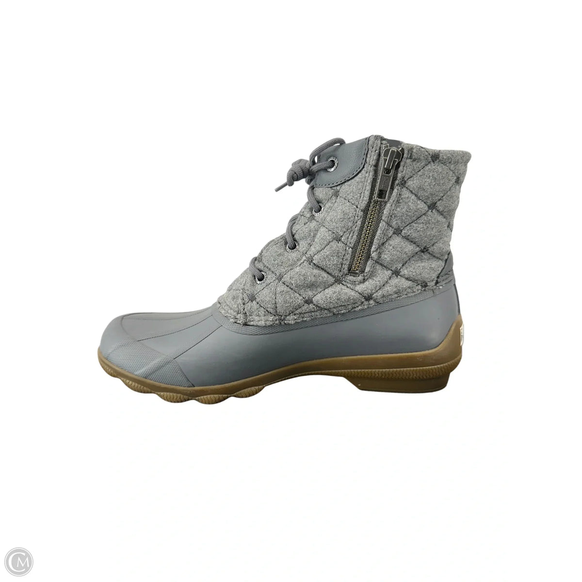 Boots Ankle Flats By Sperry In Grey, Size: 9