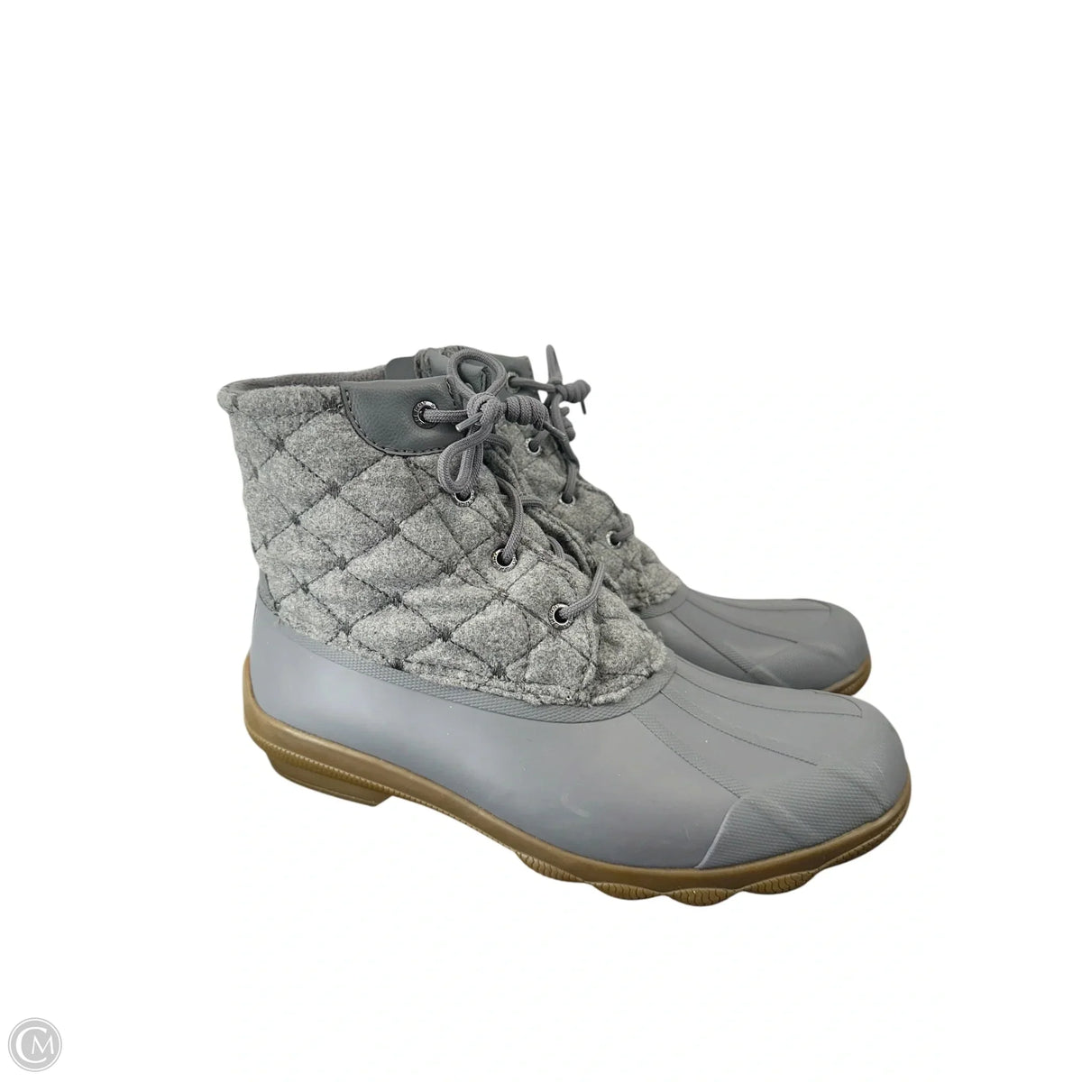 Boots Ankle Flats By Sperry In Grey, Size: 9