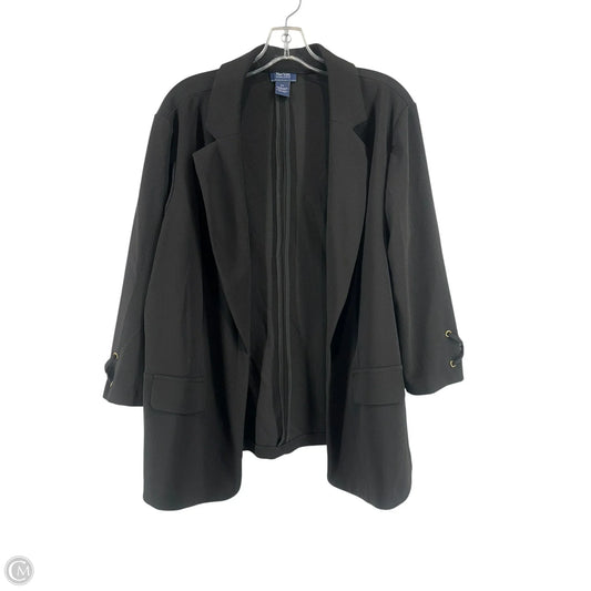 Blazer By Clothes Mentor In Black, Size: 2x