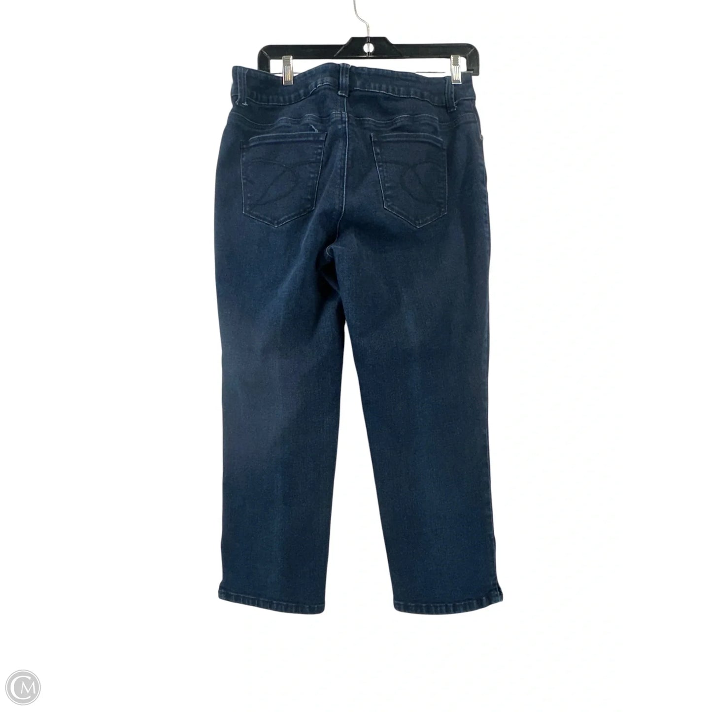 Jeans Straight By Chicos In Blue Denim, Size: 10