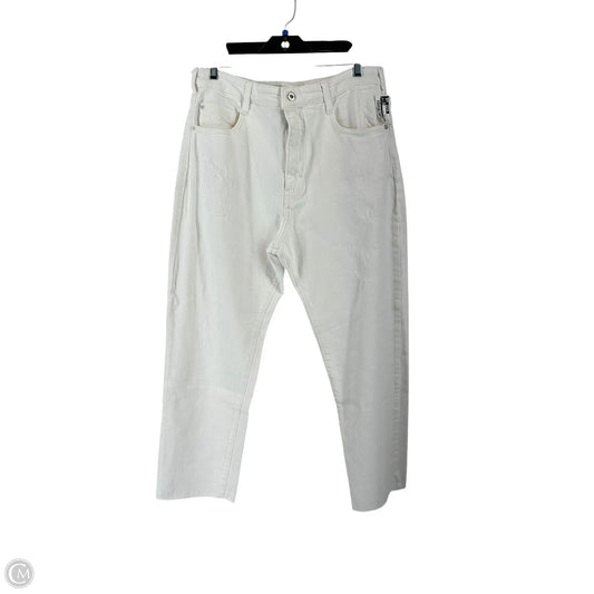 Jeans Boot Cut By Pilcro In White Denim, Size: L