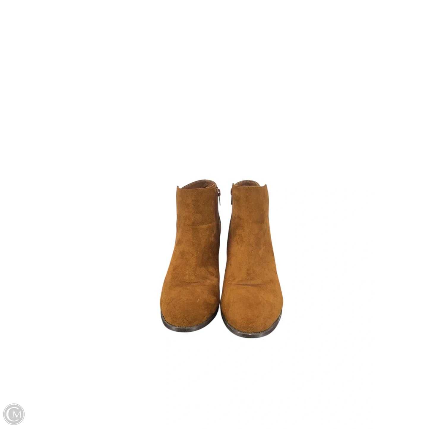 Boots Ankle Heels By Rue 21 In Tan, Size: 7