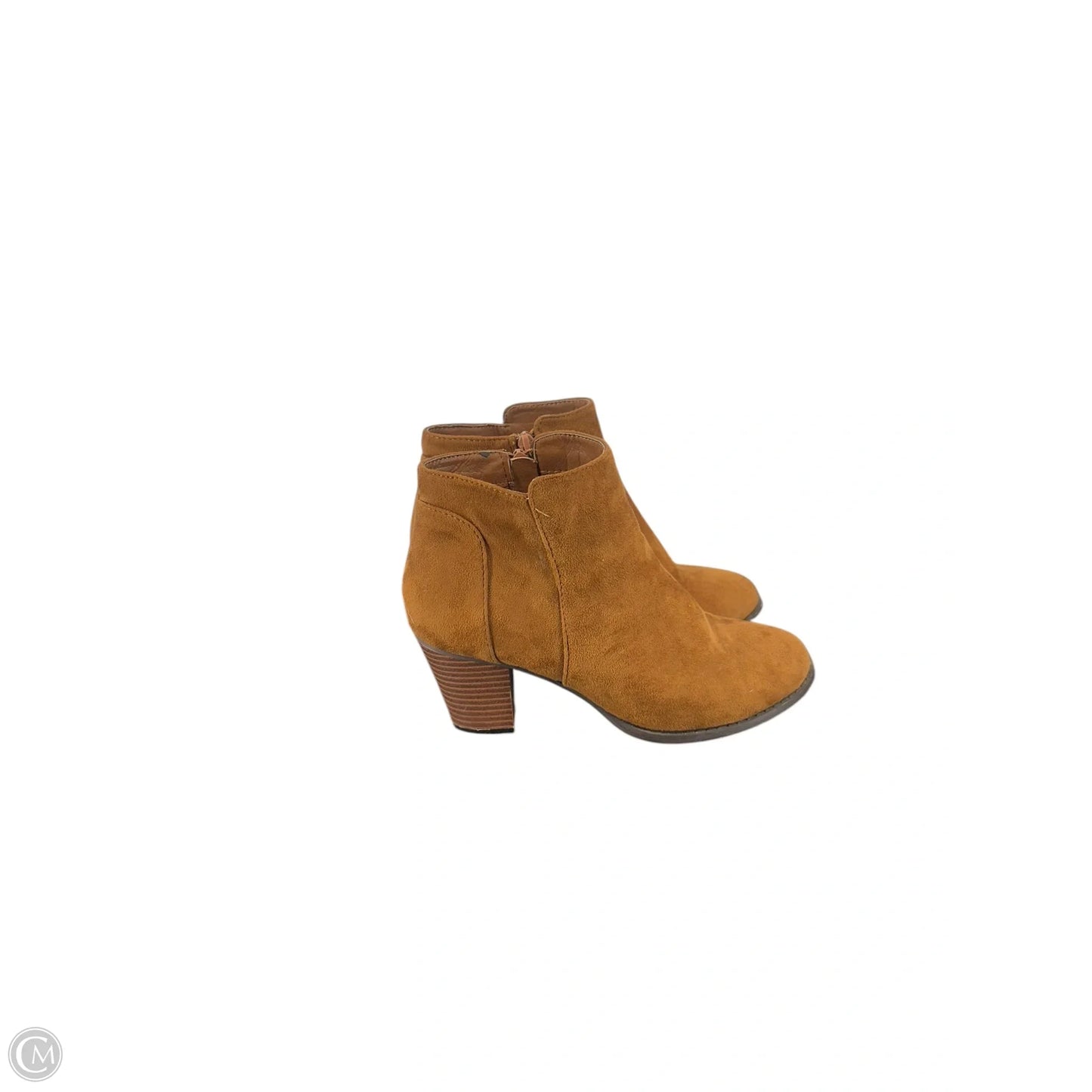 Boots Ankle Heels By Rue 21 In Tan, Size: 7