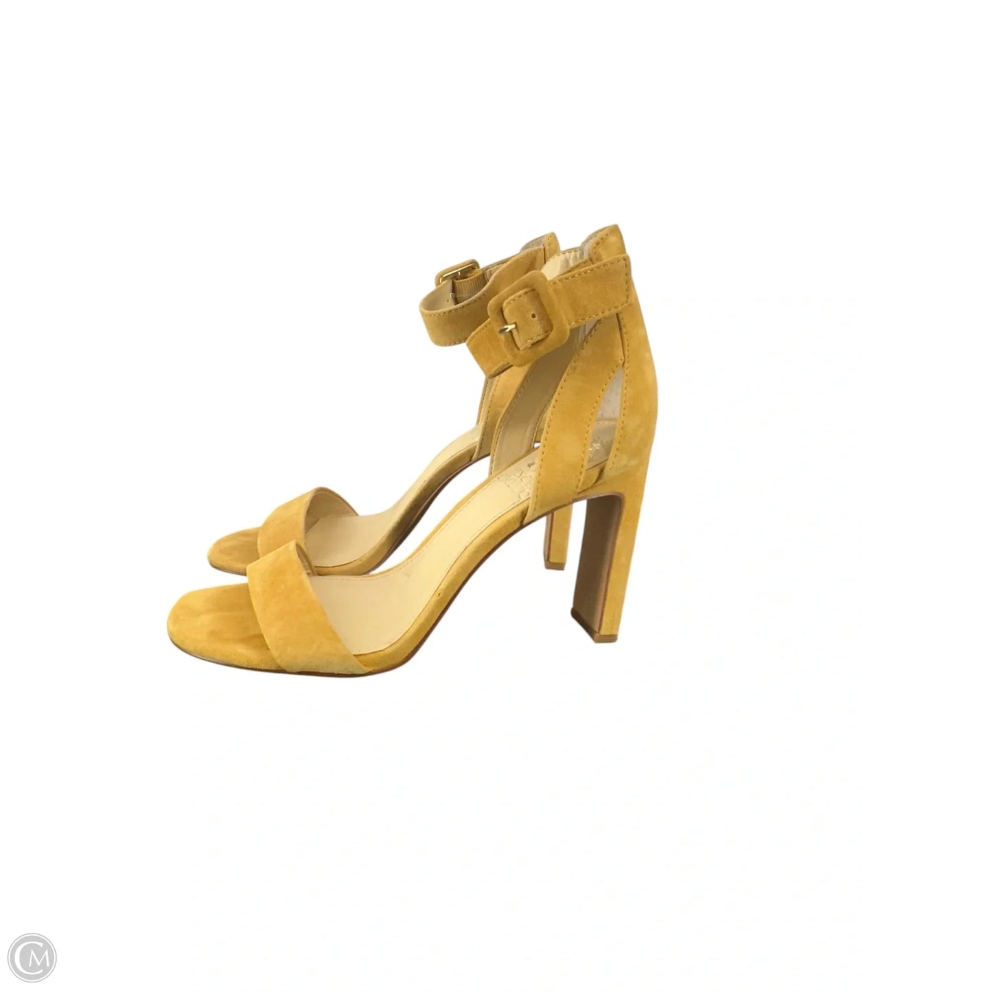 Sandals Heels Stiletto By Vince Camuto In Yellow, Size: 6