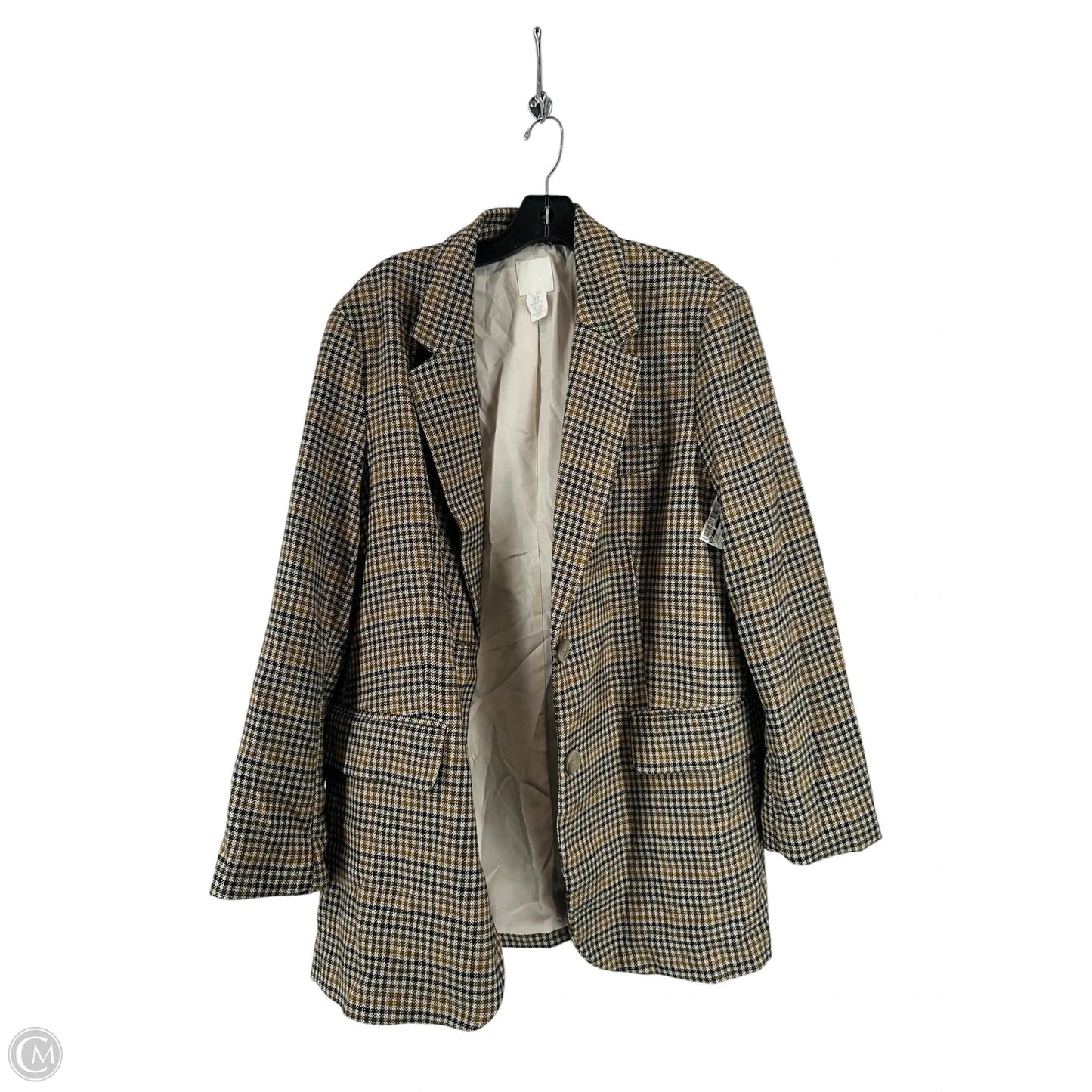 Blazer By H&m In Checkered Pattern, Size: M