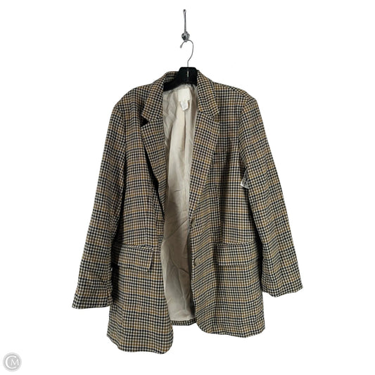 Blazer By H&m In Checkered Pattern, Size: M