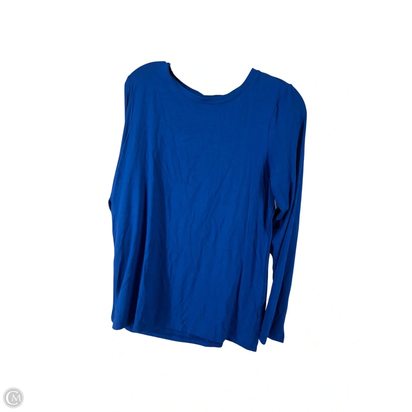 Top Long Sleeve Basic By Chicos In Blue, Size: S
