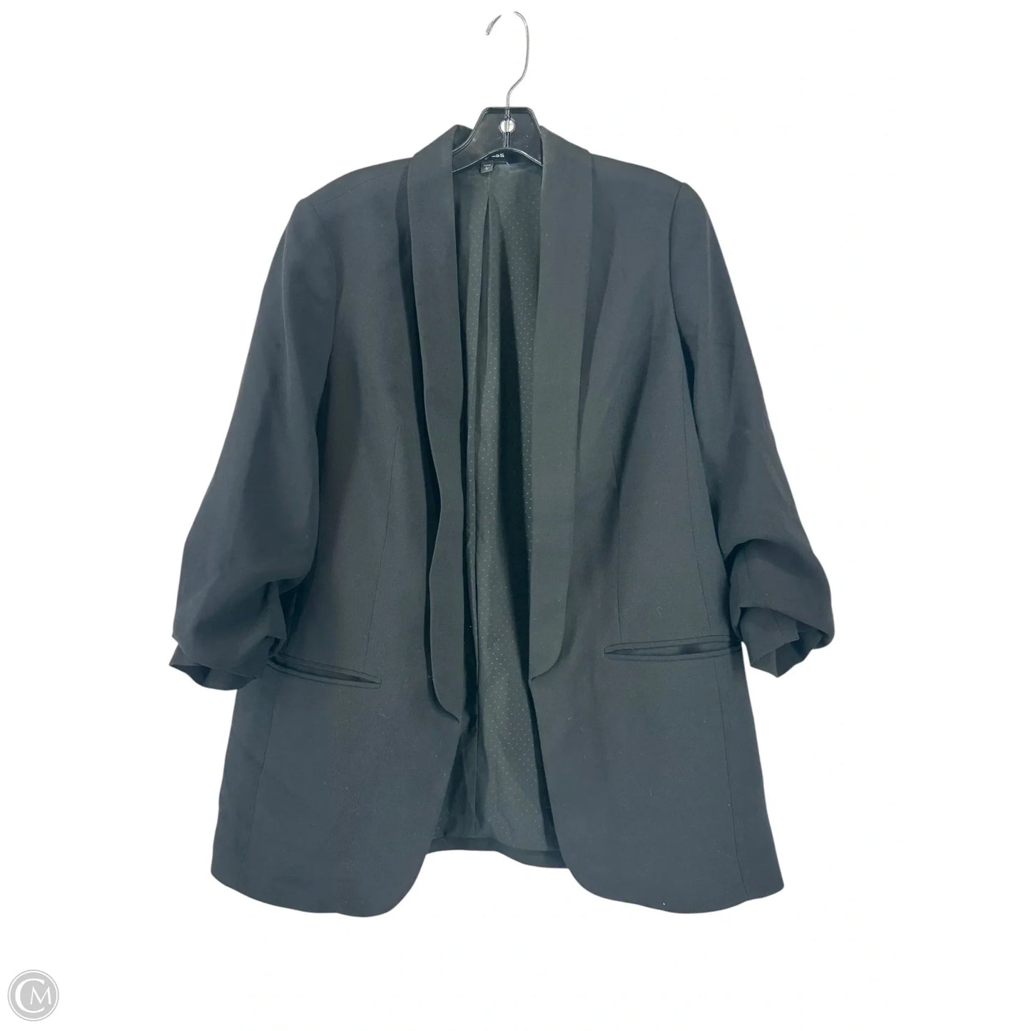 Blouse 3/4 Sleeve By Express In Black, Size: L