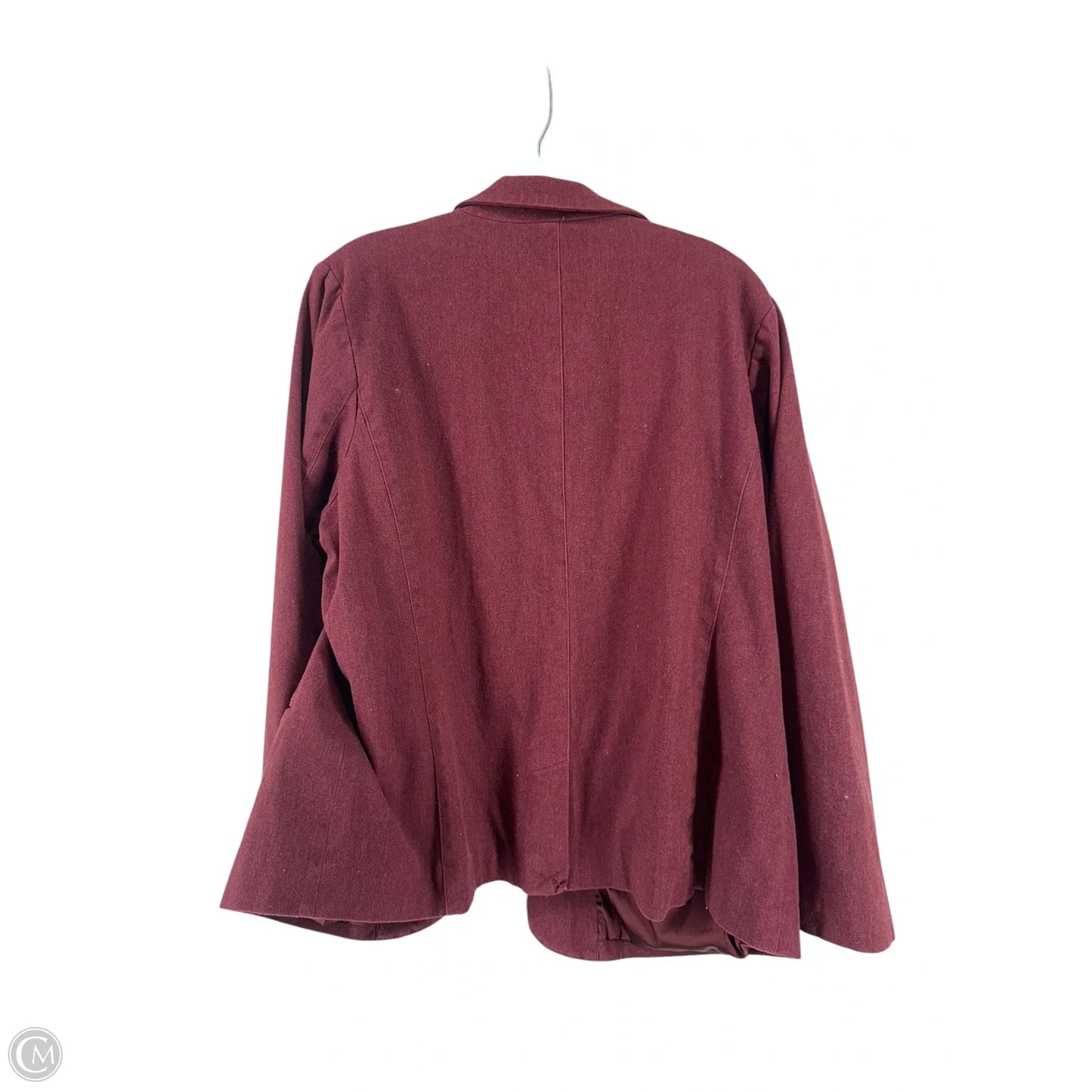 Blazer By Joan Rivers In Maroon, Size: Xl