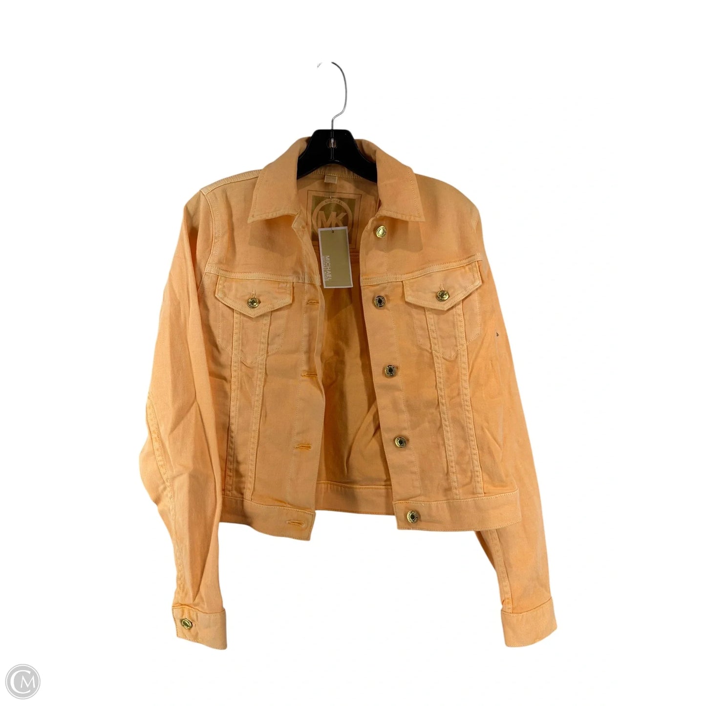 Jacket Denim By Michael By Michael Kors In Peach, Size: S