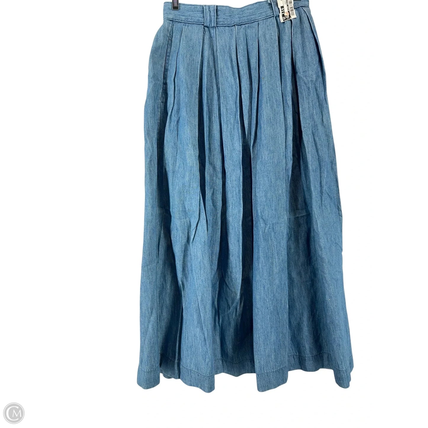 Skirt Midi By Clothes Mentor In Blue Denim, Size: 4