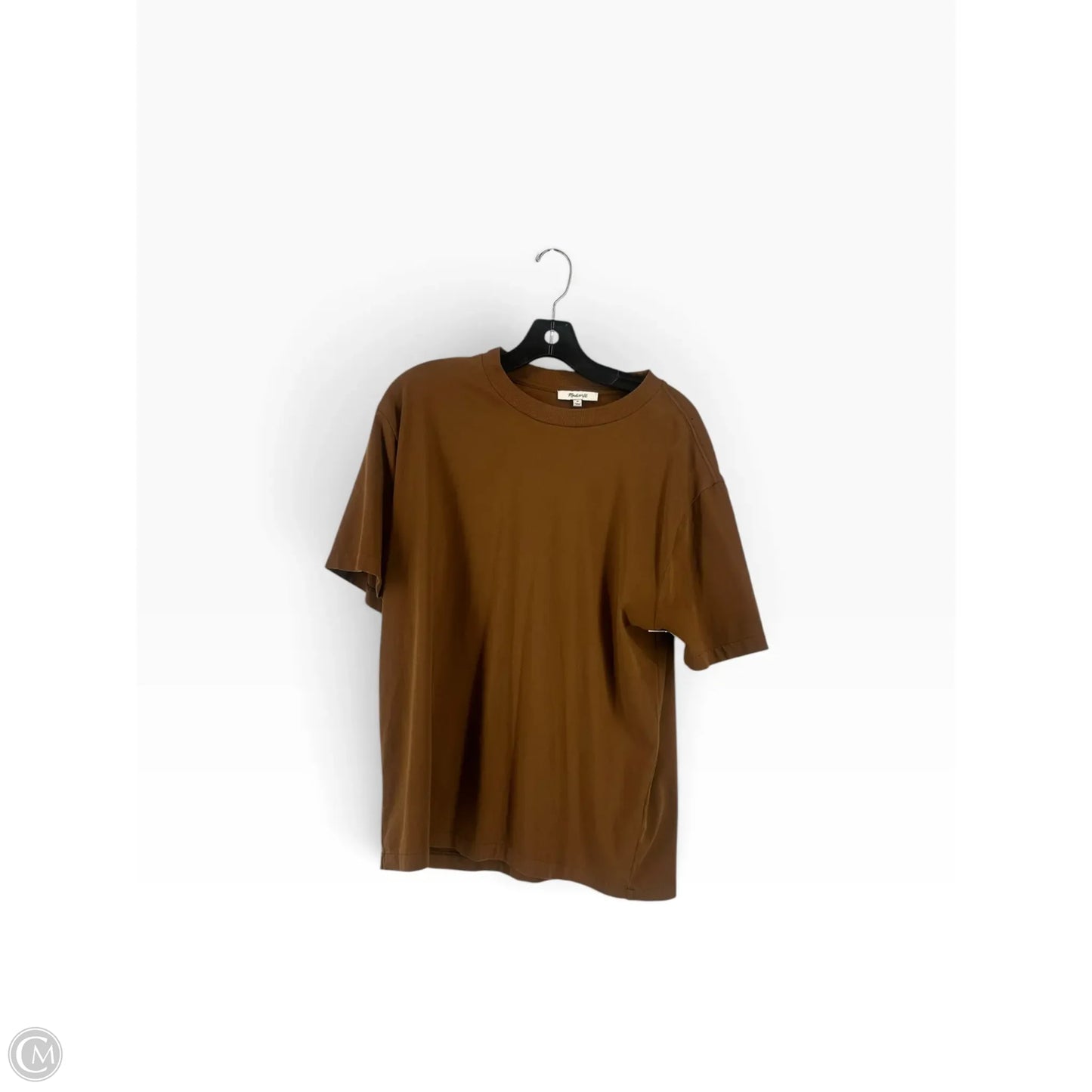 Top Short Sleeve Basic By Madewell In Brown, Size: M