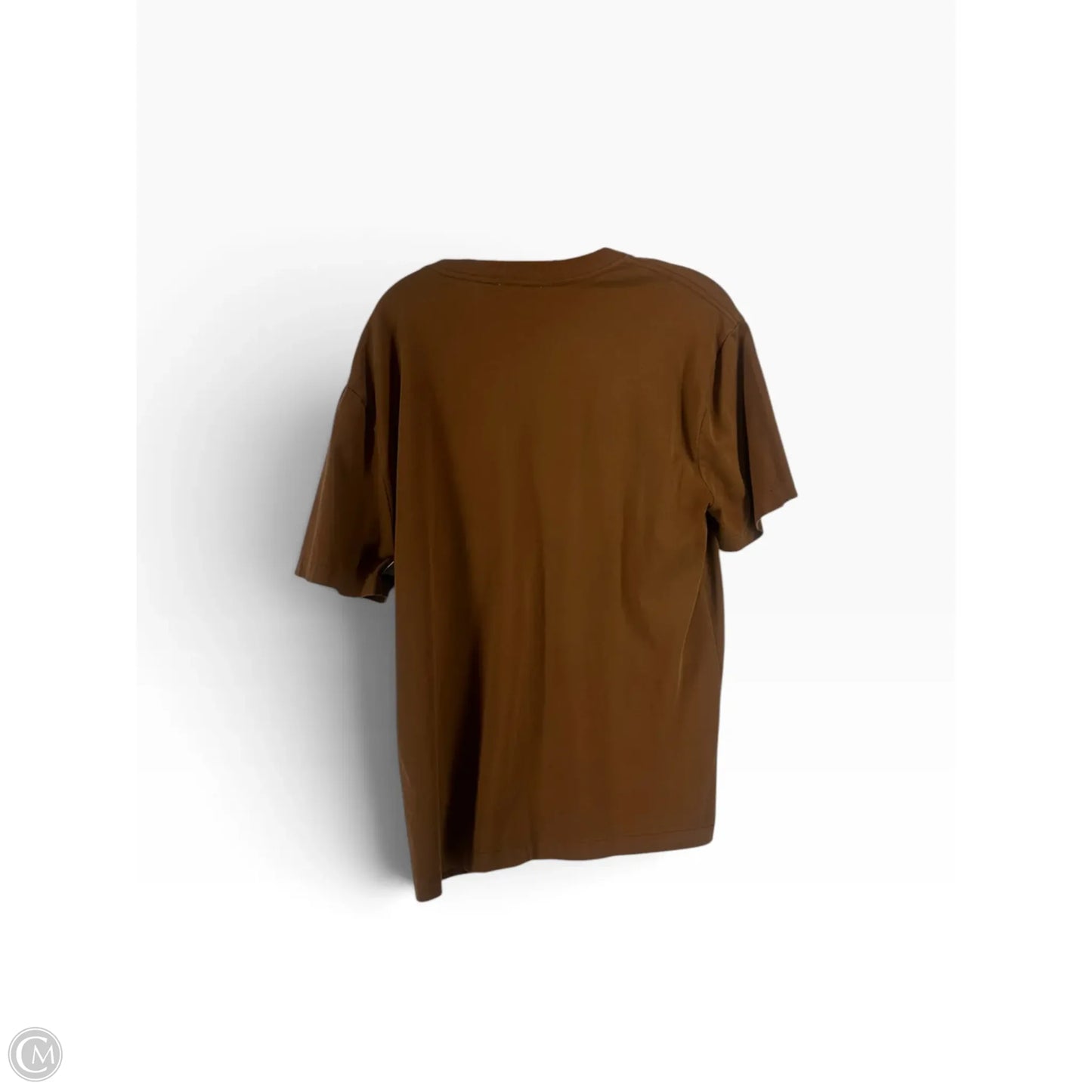 Top Short Sleeve Basic By Madewell In Brown, Size: M