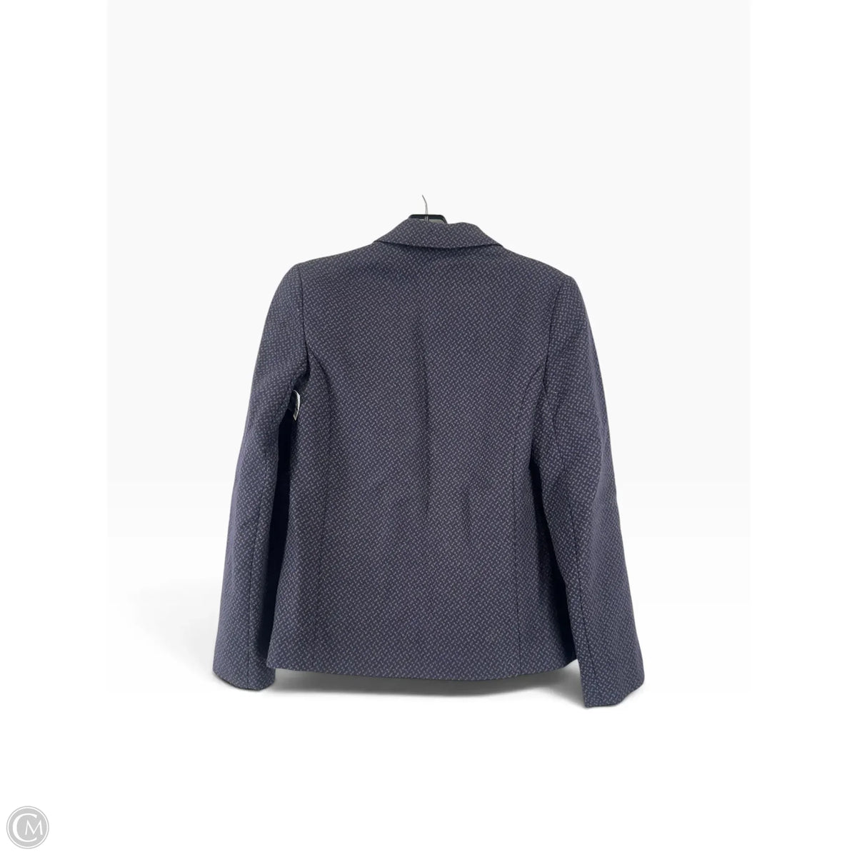Blazer By Clothes Mentor In Blue & Grey, Size: 10