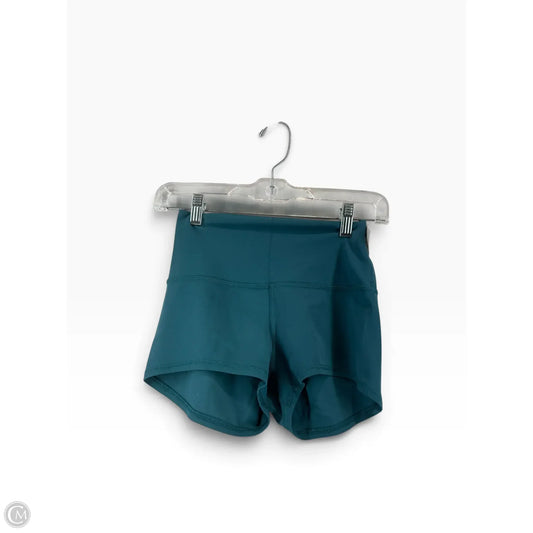 Athletic Shorts By Lululemon In Green, Size: 6