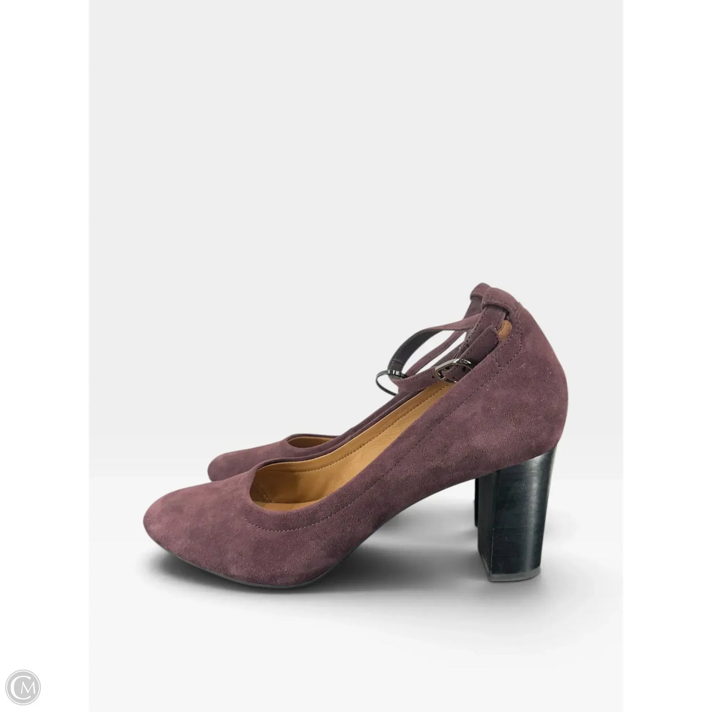 Shoes Heels Block By Clarks In Purple, Size: 9.5