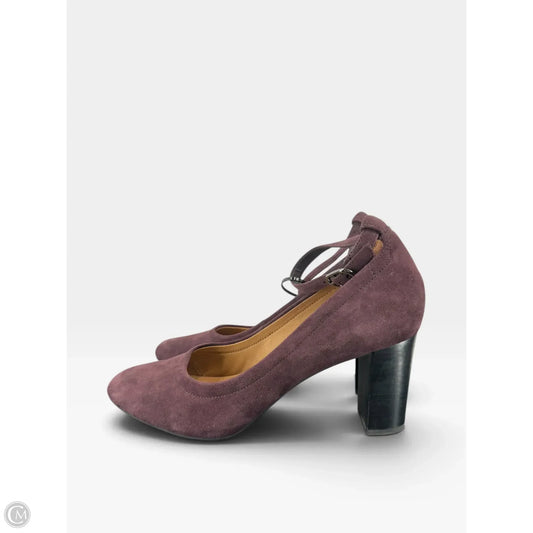 Shoes Heels Block By Clarks In Purple, Size: 9.5