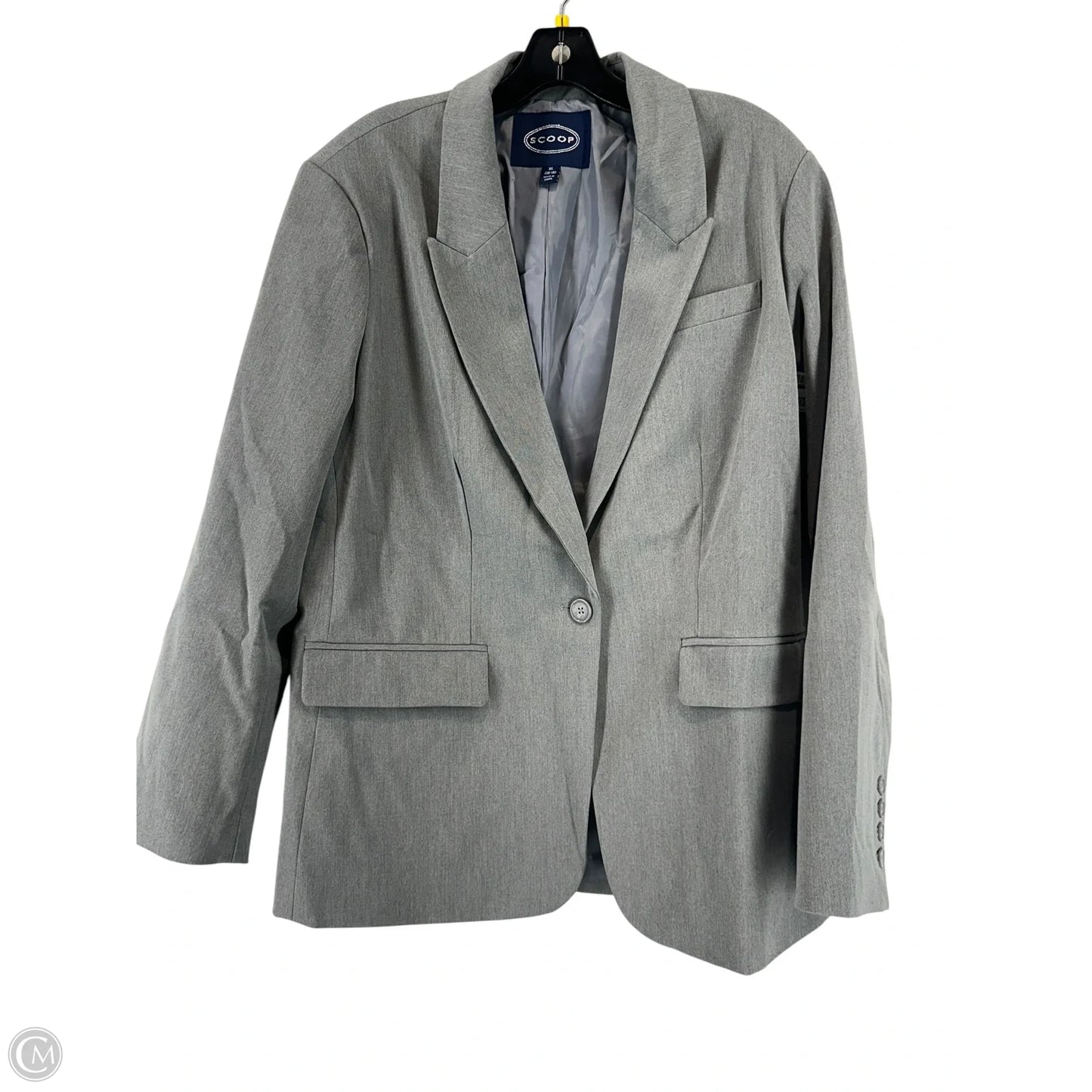 Blazer By Scoop In Grey, Size: Xl
