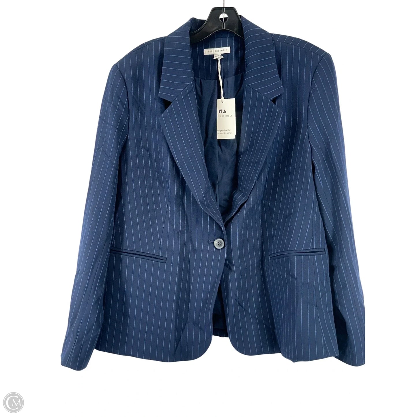 Blazer By Free Assembly In Navy, Size: Xl