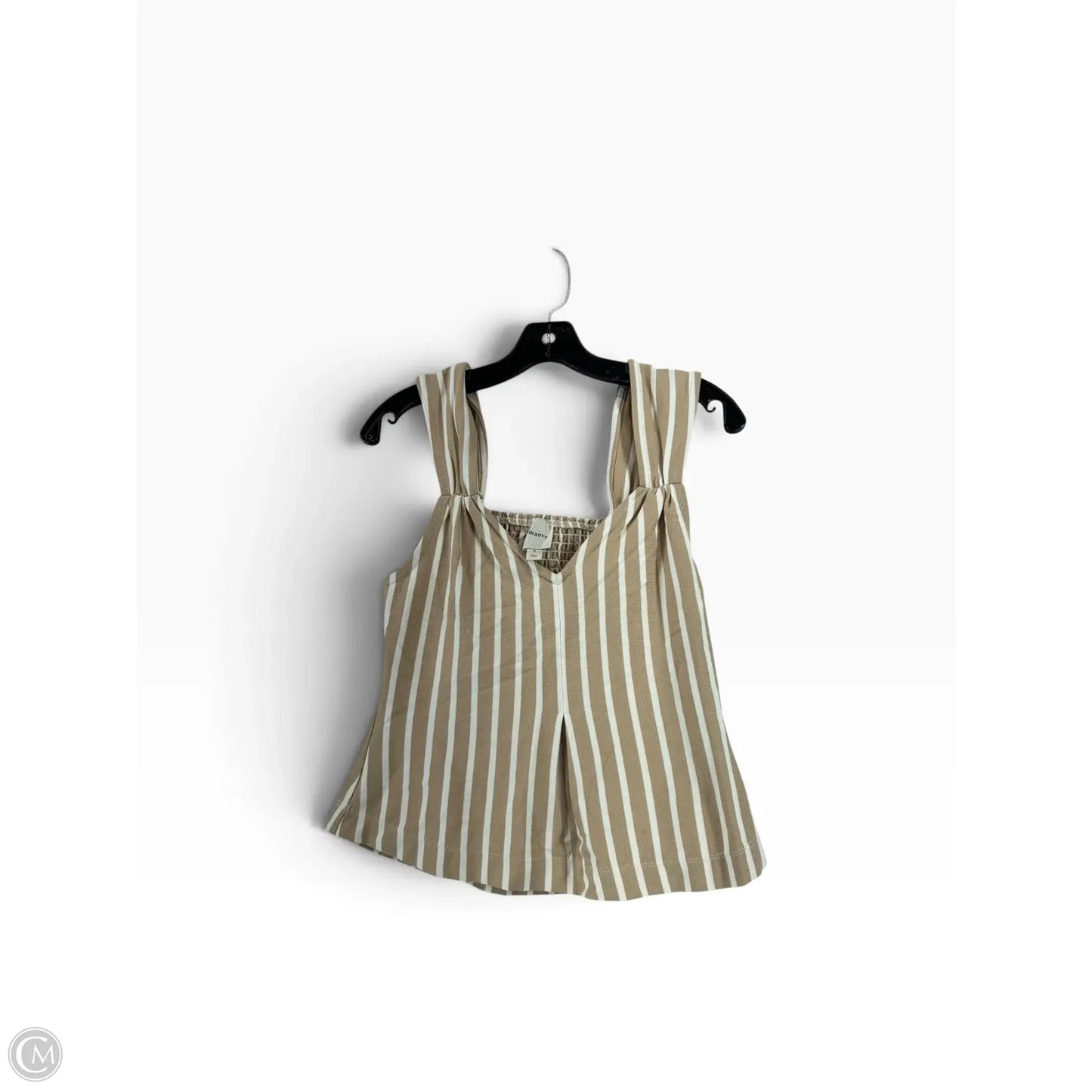 Top Sleeveless By Maeve In Striped Pattern, Size: S