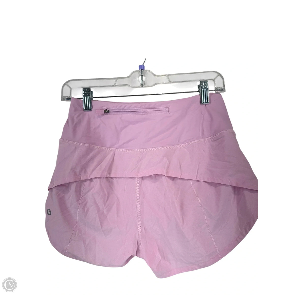Athletic Shorts By Lululemon In Pink, Size: 4