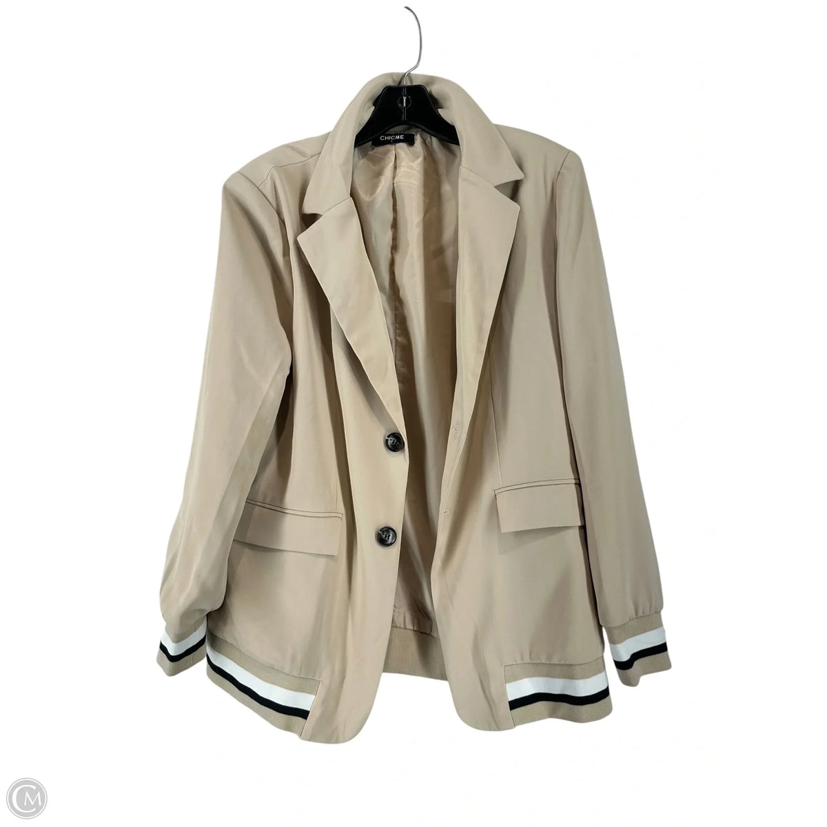 Blazer By Chicme In Tan, Size: L