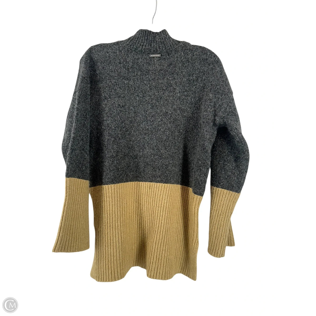 Sweater By Michael By Michael Kors In Grey & Tan, Size: M